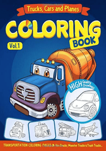 Pdf download Trucks, Planes and Cars Coloring Book: Cars coloring book for kids   toddlers - activity books for preschooler - coloring book for Boys, Girls, Fun, ... 1 (Cars coloring book for kids ages 2-4 4-8) E-book full