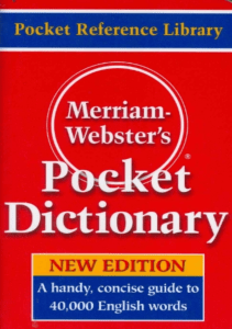 Downlaod Merriam Webster s Pocket Dictionary E-book full