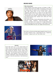 BRUNO MARS INFOGRAFÍA