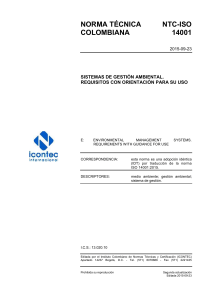 NTC ISO 14001 2015