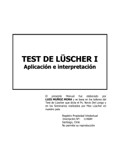 Test de Lüscher, aplicación e interpretación