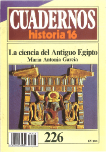 Cuadernos de Historia 16 226 La ciencia del Antiguo Egipto 1985
