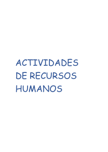 ACTIVIDADES DE RECURSOS HUMANOS PORTADA