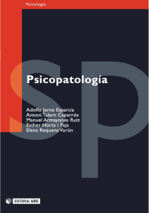 Adolfo Jarne Esparcia y otros - Psicopatologia