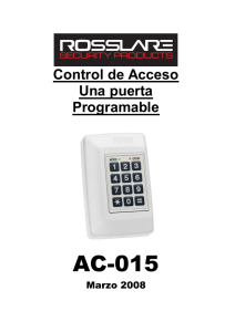 AC-015 HW Installation and UG - 270308 - Spanish