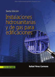 Instalaciones Hidrosanitarias y de Gas para Instalaciones - Rafael Perez Carmona - 6ta ed.