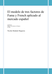 El modelo de tres factores de Fama y French aplicado al mercado español