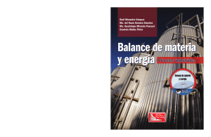 Balance de materia y energia Procesos industriales. Libro