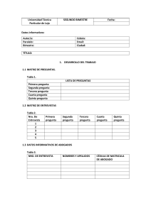 Matriz de registro e interpretación de entrevistas - GRUPOS DE ATENCIÓN PRIORITARIA