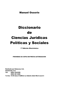 Diccionario de Ciencias Jurídicas Políticas y Sociales - Manuel Ossorio
