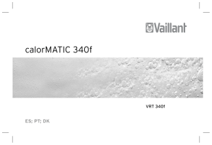Manual calorMATIC 340f - (control remoto caldera Valliant)