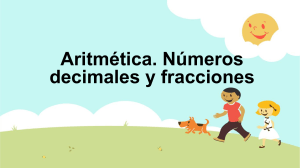 Aritmética Fracciones