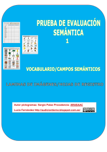 PRUEBA EVALUACION SEMANTICA1 VOCABULARIO CAMPOS SEMANTICOS