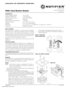 Notifier-FDM-1-FlashScan-Dual-Monitor-Module