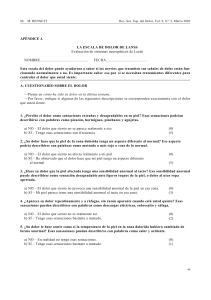 ESCALA DE LANSS (Dolor neuropático)