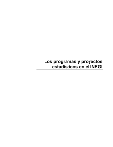 Los programas y proyectos estadisticos de Mexico