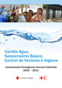 Cartilla agua saneamiento básico, control de vectores e higiene