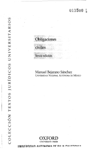 Obligaciones Civiles - Manuel Barejano Sánchez