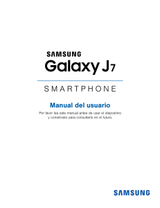 Samsung Galaxy J7 J700T User guide Spanish