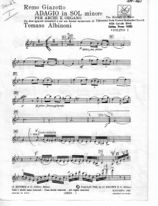 Adagio in G-minor - Albinoni