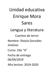 Unidad educativa Enrique Mora Sares