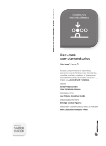 RECURSOS COMPLEMENTARIOS MATEMATICAS 6