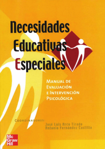 Arco, J. L. Manual de evaluación e intervención psicológica. Necesidades educativas especiales.