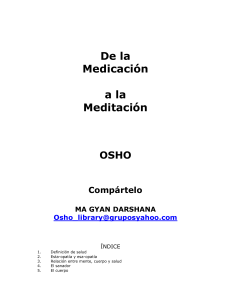 Osho - De La Medicacion A La Meditacion