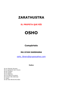 Osho - Zarathustra El Profeta Que Rie