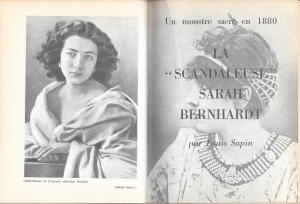 La Scandaleuse Sarah Bernhardt