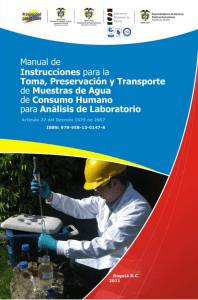 2011 Manual toma de muestras  agua