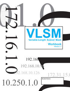 VLSM Variable-Length Subnet Mask IWorkbo