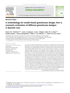 A methodology for model based greenhouse design part 4
