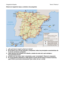 Práctica Geografía de España. 2º Bachillerato. Red de Transportes