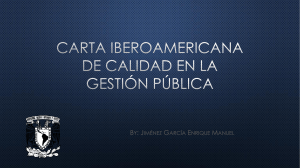 Carta Iberoamericana PRESENTACION