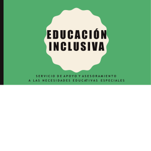 EDUCACIÓN INCLUSIVA EXP 2020
