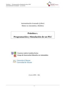 Práctica 1. Programación y Simulación de un PLC