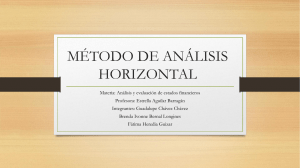 MÉTODO DE ANÁLISIS HORIZONTAL