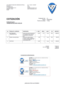 COTIZACION VCT-TRANSPORTES DON CARLOS