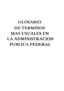 Glosario de Terminos Mas Usuales en la Administracion Publica Federal - SHCP