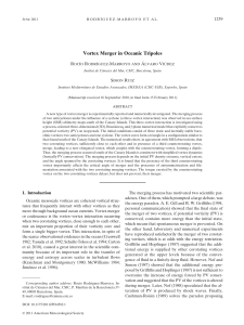 Rodriguez Marroyo et al., 2011- Vortex Merger in Oceanic tripoles