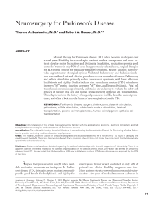 Neurosurgery for Parkinson Disease (Articulo 2001)