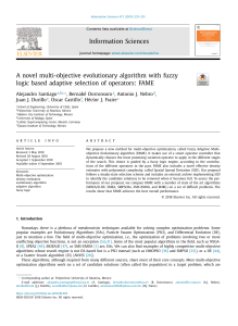 A novel multi-objective evolutionary algorithm with fuzzy logic based adaptive selection of operators: FAME