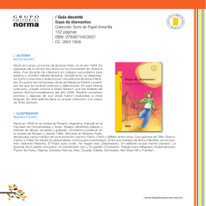   Guía docente Sopa de diamantes Colección Torre de Papel Amarilla 152 páginas ISBN  9789875453937 CC  28011958