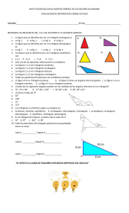 evaluacion de triangulos grado 8
