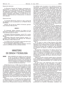 Real Decreto 401-2003