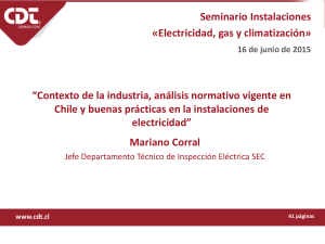 Contexto industria analisis normativo buenas practicas instalaciones electricidad Mariano Corral SEC1