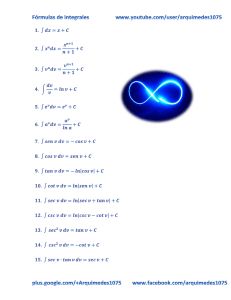 Formulario de integrales (Matefacil)