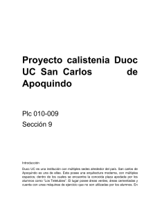 Proyecto calistenia para duoc uc