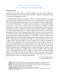 COMENTARIO DE TEXTO - U11 - Quevedo (prosa del barroco)